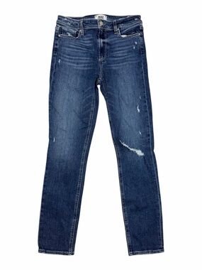 PAIGE Women's Hoxton Ankle Skinny Jean Roadie Destructed Color 28